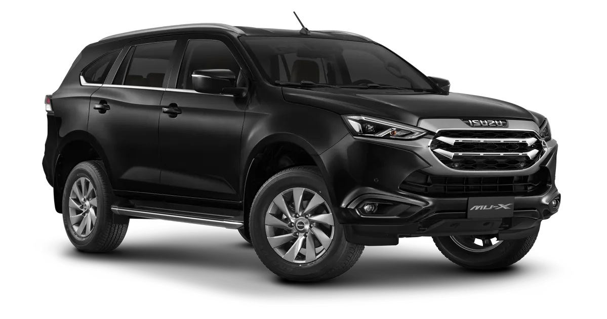 Isuzu MU-X en color Black Mica