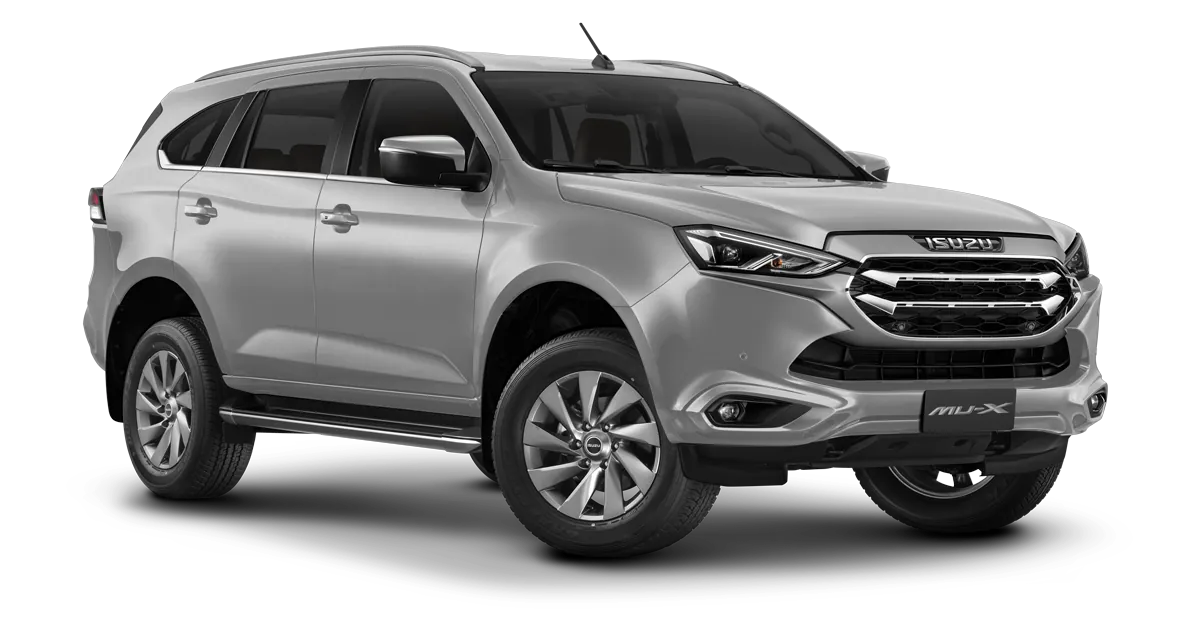 Isuzu MU-X en color Mercury Silver Metallic